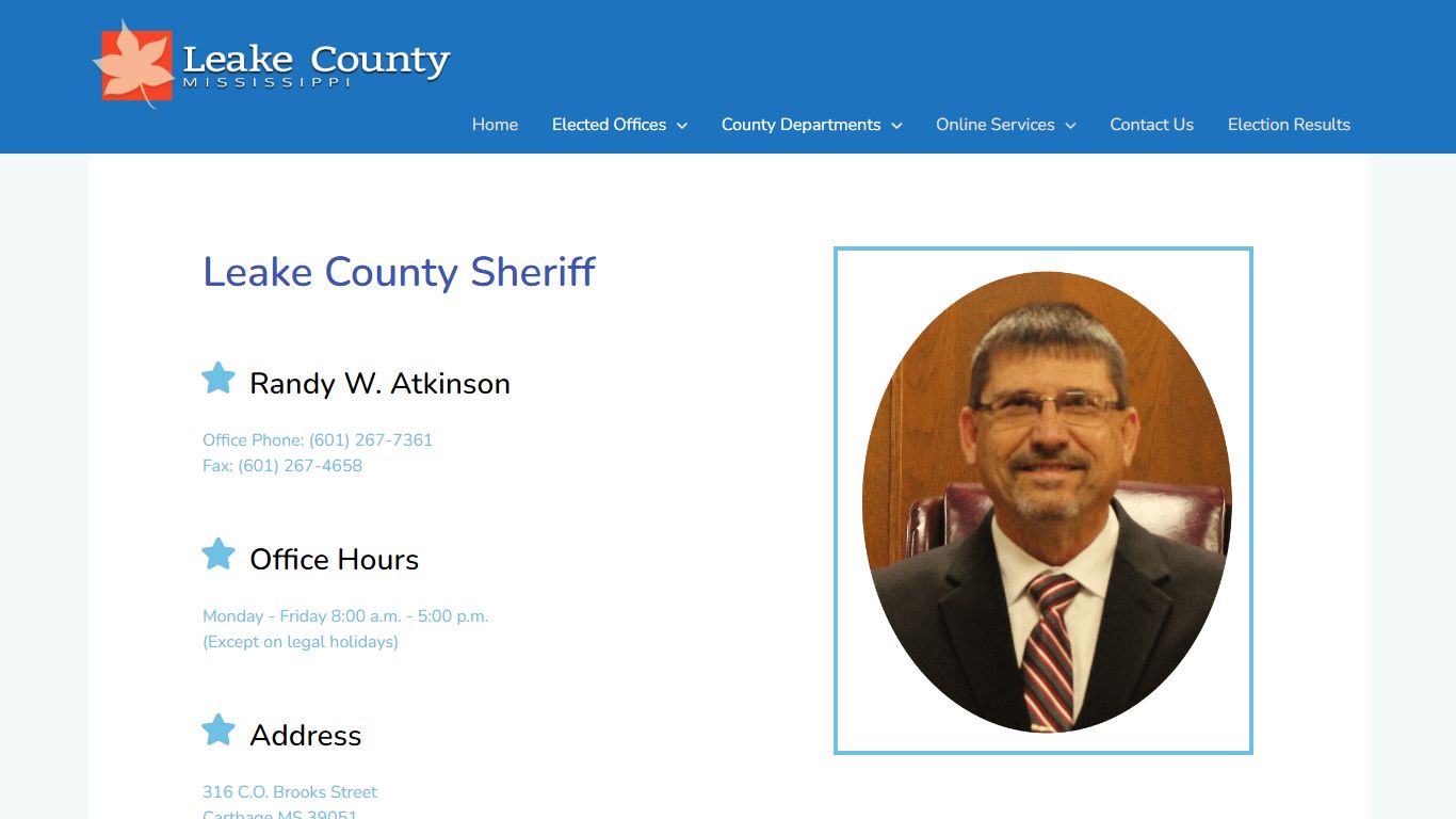 Sheriff - Leake County, Mississippi